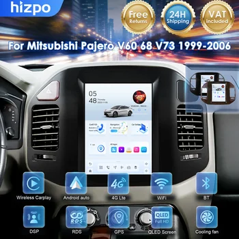 Hizpo-navegación GPS Carplay de 9,7 pulgadas para Mitsubishi Pajero V60 68 V73 1999 - 2006, Radio para coche, reproductor Multimedia, 4G, WIFI, 2 Din, RDS, DSP 1