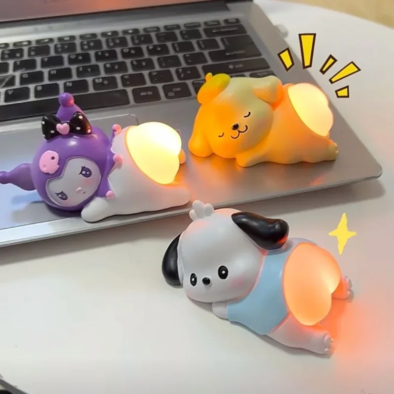 

Kuromi Cinnamoroll Sanrio Surrounding Anime Butt Lamp Cute Q Bomb Night Light Desktop Bedroom Decoration Birthday Gift Ornament