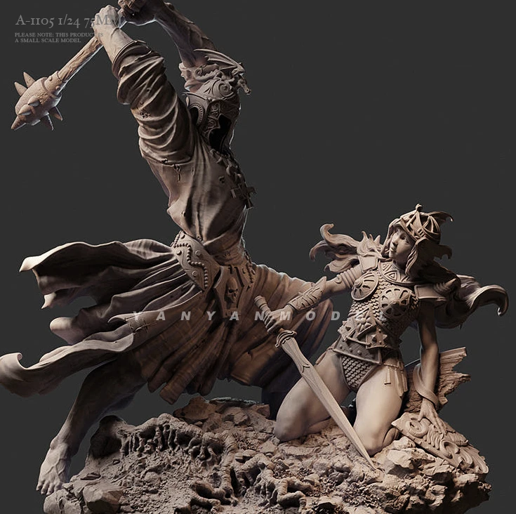 75mm 1/24 Resin Figure Model Kits Diy Toy Selfassembled A1105 Model