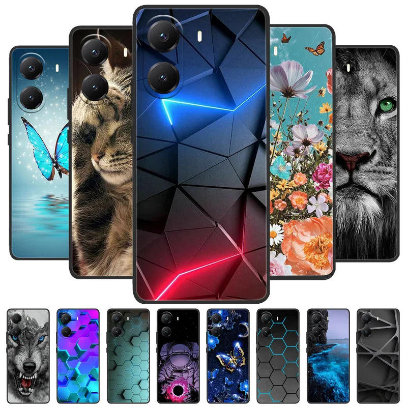 Luxury Painted Silicone Back Cover - Protective Shell Case