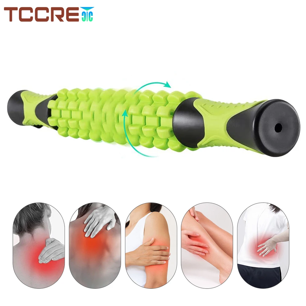 Muscle Roller Massage Stick for Athletes, Body Massager Soreness, Cramping Pain Tightness Relief Helps Legs Back Recovery Tools