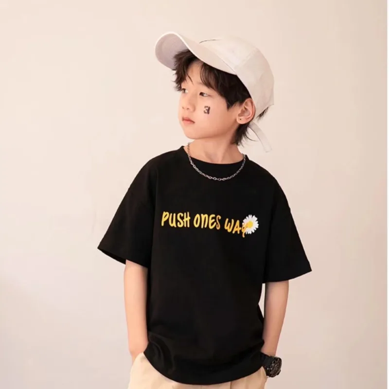 

Baby Clothing Infant Summer T-shirt T-shirts For Boys Korean Fashion Clothes Children Korea Short Sleeve Tee Boy Kids Children's