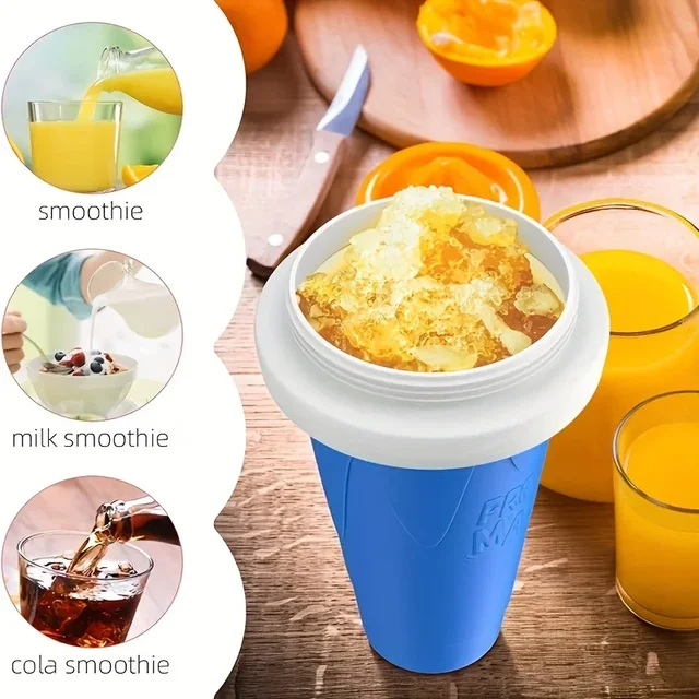 Tasse à neige fondante surgelée rapide, 2 pièces, grande capacité, pour Smoothies faits maison, jus de crème glacée, cuisine à presser d'été 1