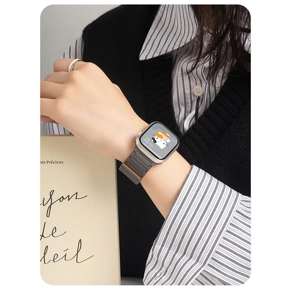 Silicone Magnetic Strap with Soft Case - Loop Wrist Bracelet