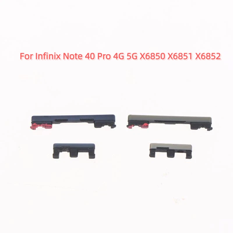 인피닉스 노트 40 프로 X6851 X6850 전원 켜기/끄기 키, 볼륨 조절 위/아래 측면 버튼 키 수리 부품 세트-F(x)