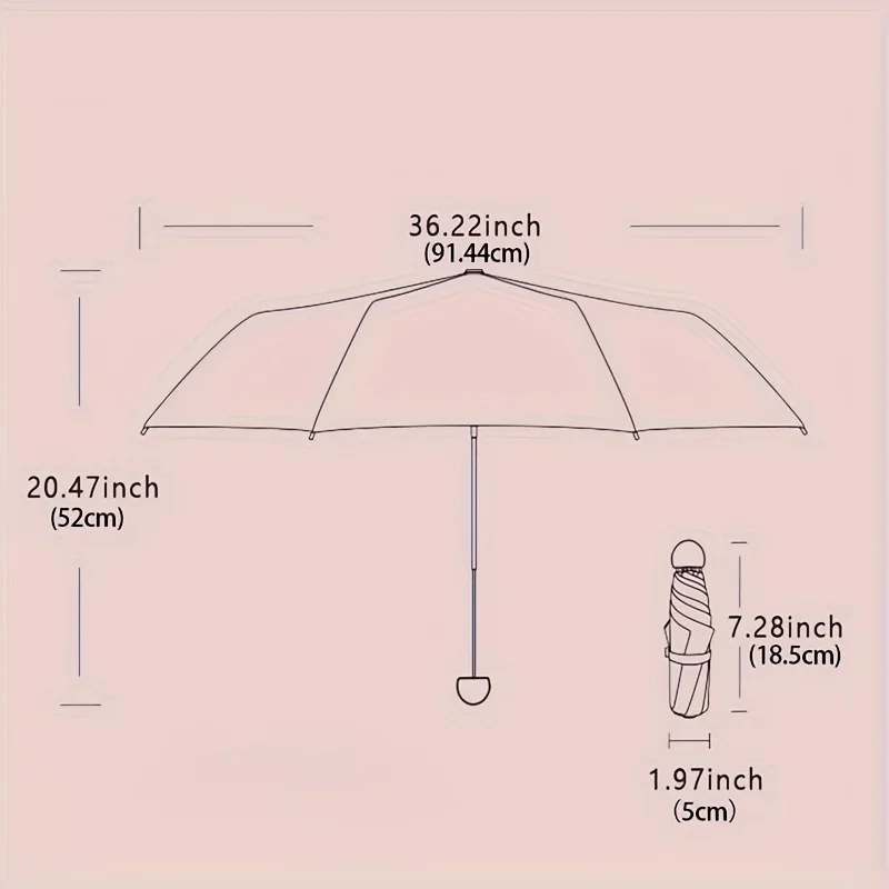 Compact Windproof Mini Travel Umbrella 5