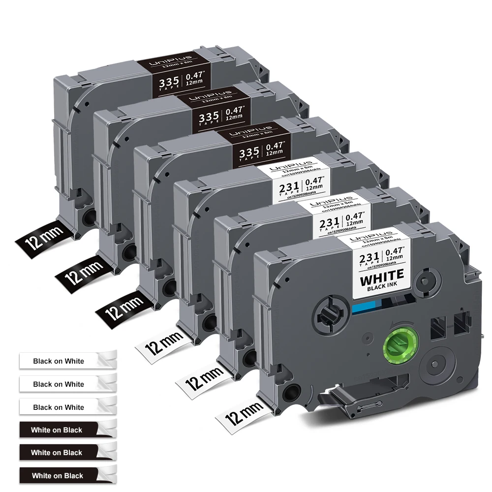 10-Pack 12mm Label Tape