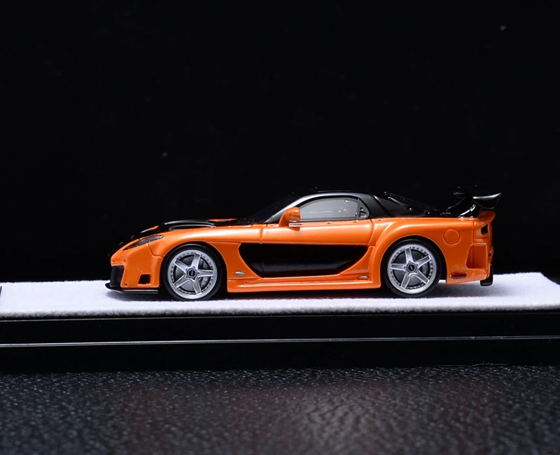 YM-Resina Metal Model Toy, Fast Furious Edição Limitada, Mazda RX7