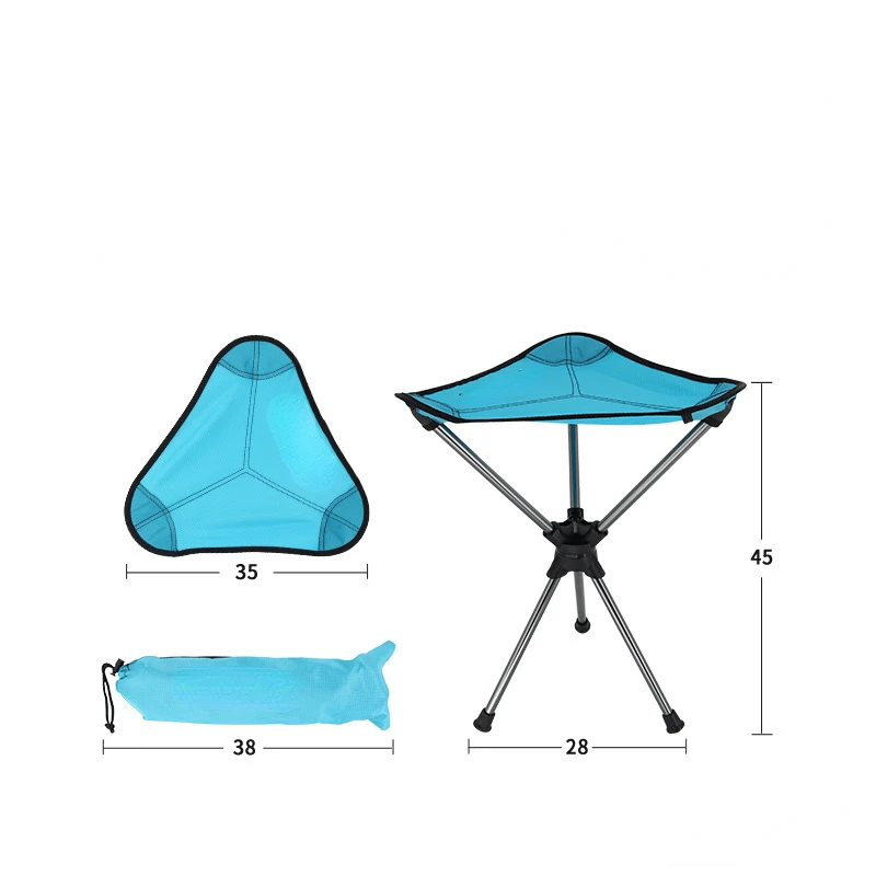 

Outdoor Leisure Folding Chair Triangle Stool Portable Small Mazar Ultra Light Camping Fishing Sketching Bench Chair