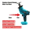 18V Cordless Electric Reciprocating Saw Variable Speed Metal Wood Cutting Tool Electric Saw For Makita 18V Battery (No Battery) 5