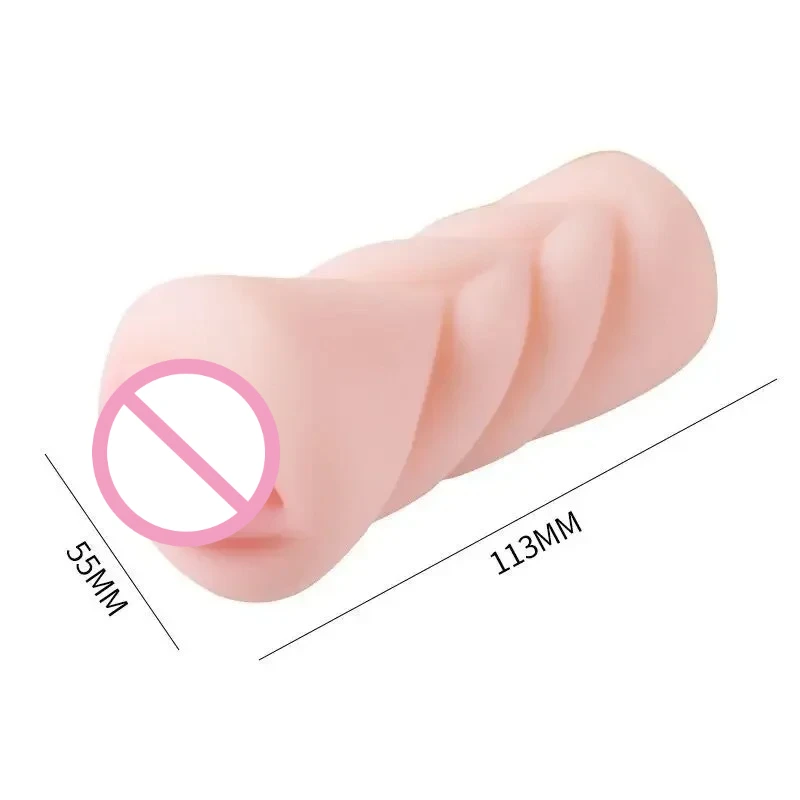 Men's Aircraft Cup Male Masturbator Oral Vaginal Anal Masturbation Soft Real Vagina Pocket Pussy Sex Toys for Men Blowjob