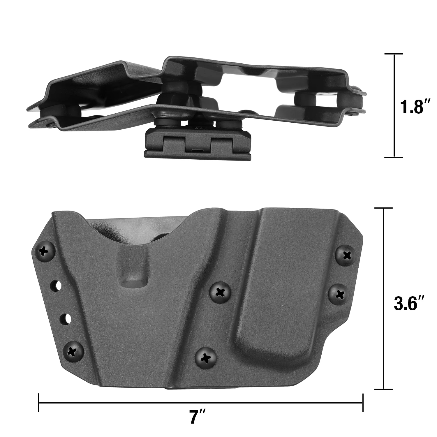 Kydex Handcuff Holster with 9/.40 Double Stack Mag Holder Combo Handcuff  Holder for Hinged Handcuff Chain - AliExpress