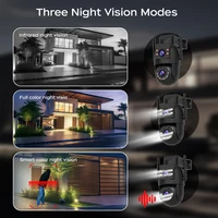 Caméra de surveillance extérieure Jooah 4K 8MP avec double objectif, Wifi 5G, IP HD, vision nocturne couleur, caméras de sécurité domestique CCTV 6