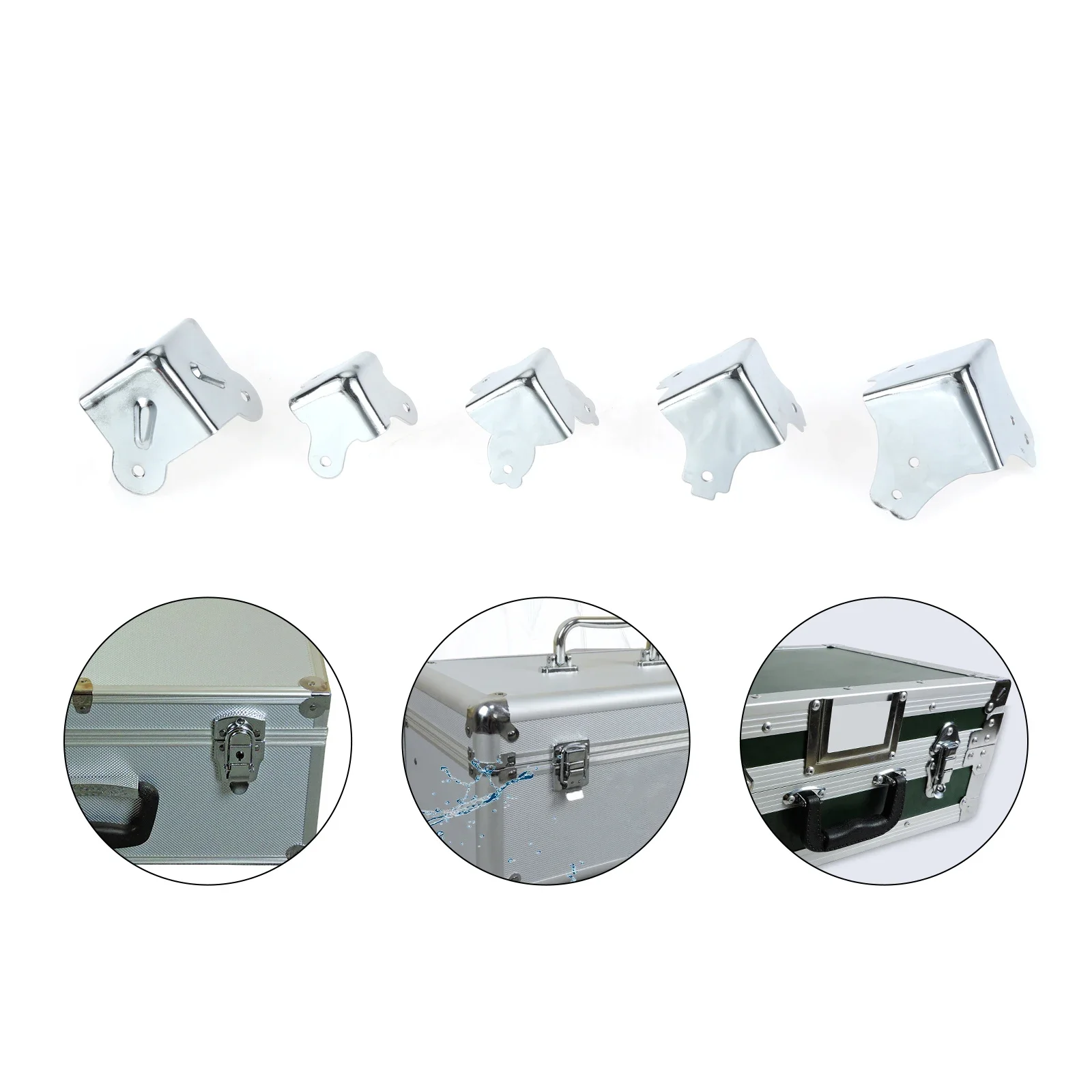 Stainless Steel Angle Bracket Angle Connector Angle Bracket Furniture Corner Protector Decorative Corner Cover 4Pcs Metal Luggage Air Box Aviation Corners Brackets Toolbox Wooden Jewelry Box Iron Angle Brace Corner Edge Protectors Covers