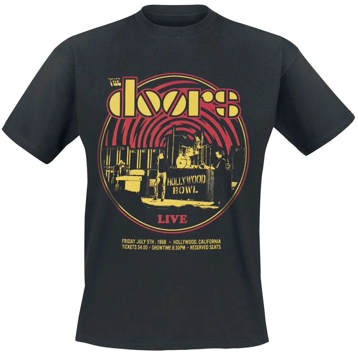 Breakthrough The Doors T-Shirt für Männer und Frauen, Metal-Rock-Band-Grafik-T-Shirt aus Baumwolle, Sommer-Streetwear-Oberteil
