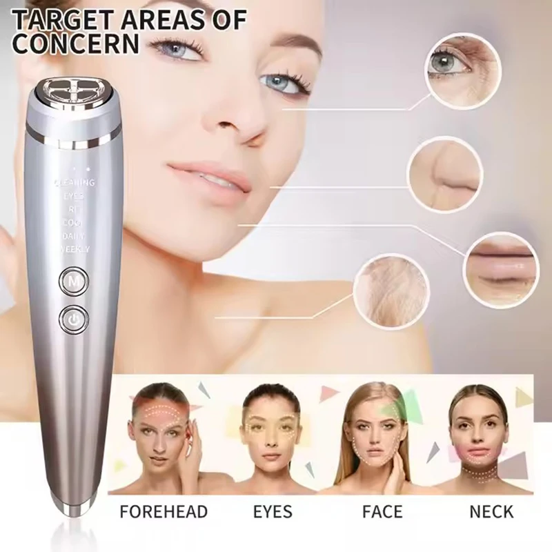 EMS Facial Massager High Frequency 6IN1 Face Lifting Microcurrents for Face and Eyes Tightening  RF Beauty Health Face Care Tool 3