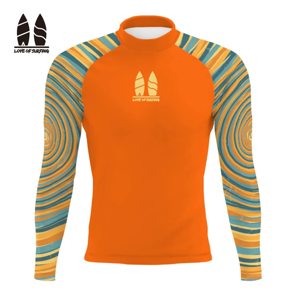Rash Guard Men's Surfing Long Sleeve Shirts Swimwear SPF 50+ Uv Sun Protection Camisa Uv Prote&ccedil;&atilde;o Solar Manga Longa Beach Tops