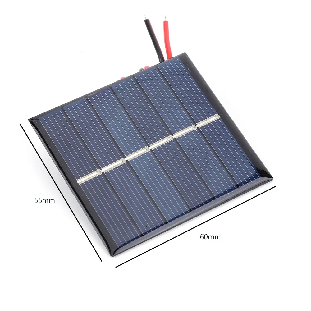 0.55W 3V Small Solar Panel DIY Solar Battery Charger Mini Polycrystalline Cells Photovoltaic Cells Charger For Light solar charger