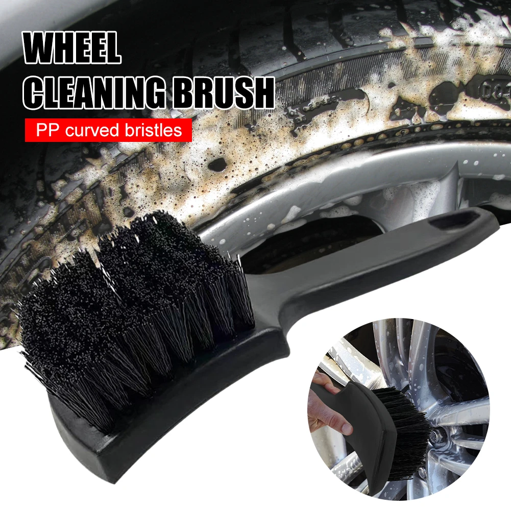 Auto Tire Rim Brush Wheel Hub Cleaning Brushes Car Wash Detailing
