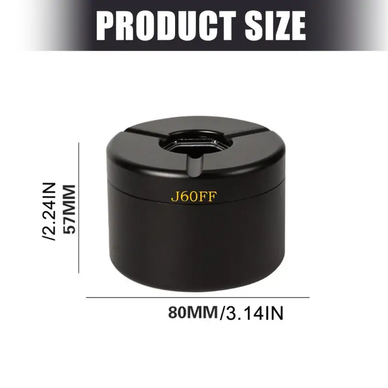 안전한 운전 조건을 위한 Nonslip 바닥을 가진 J60F 강선전도 열려있는 차 재떨이 알루미늄 고열 저항하는