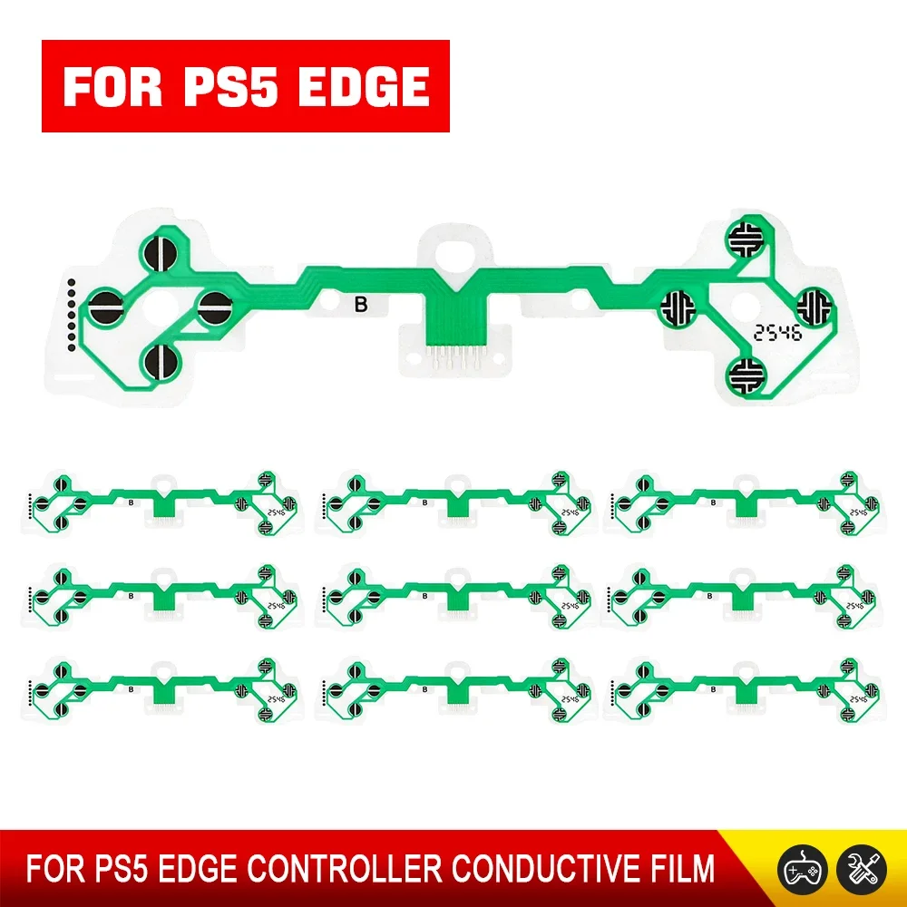 Keypad Ribbon Edge Connector 10/20/50Pcs Replacement Conductive Film for PS5 Edge Controller Keypad ...