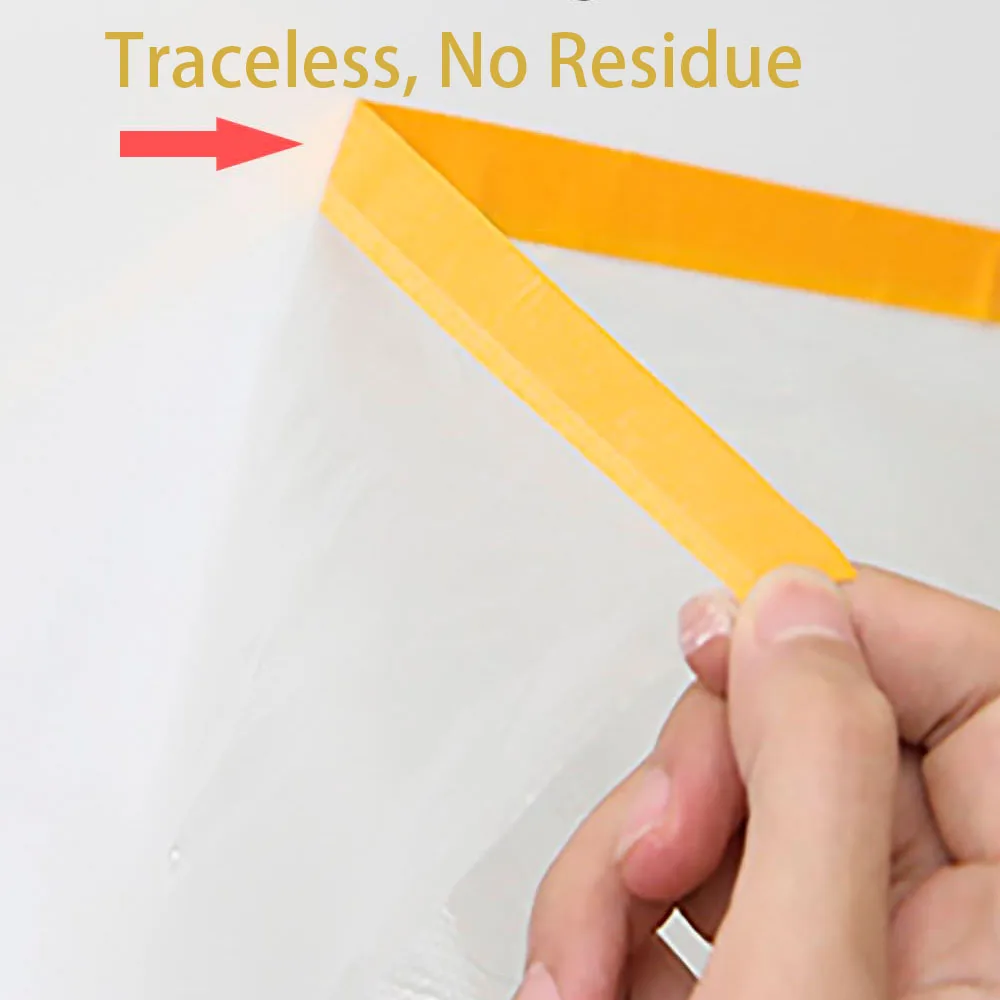 Pre-Taped Masking Film Roll for Protective Painting and Surface Coverings