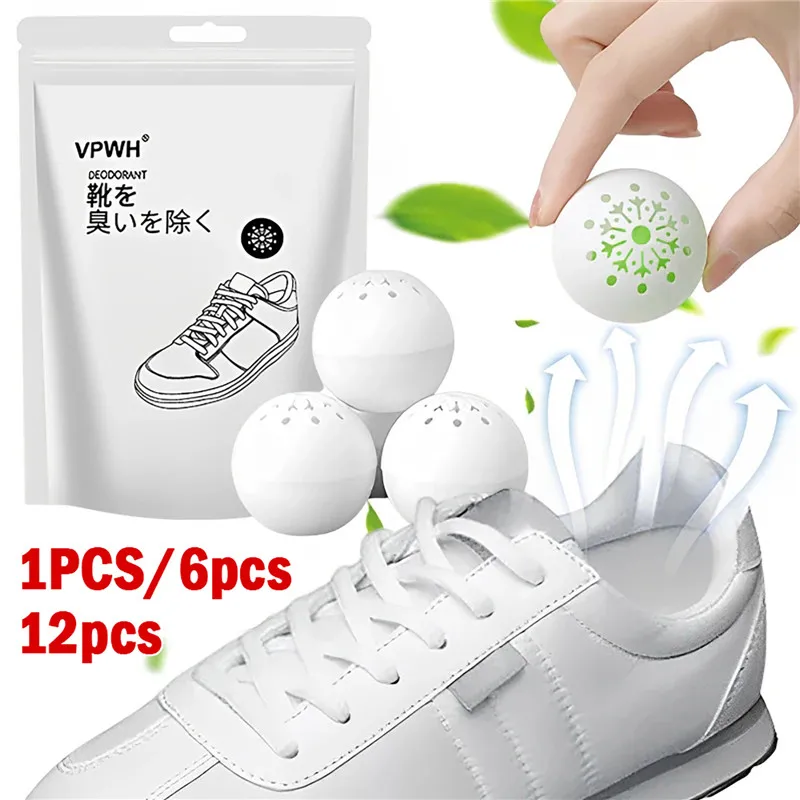 Deodorizer Freshener Balls For Shoes Multifunction Jasmine Scent 12/6/1pcs