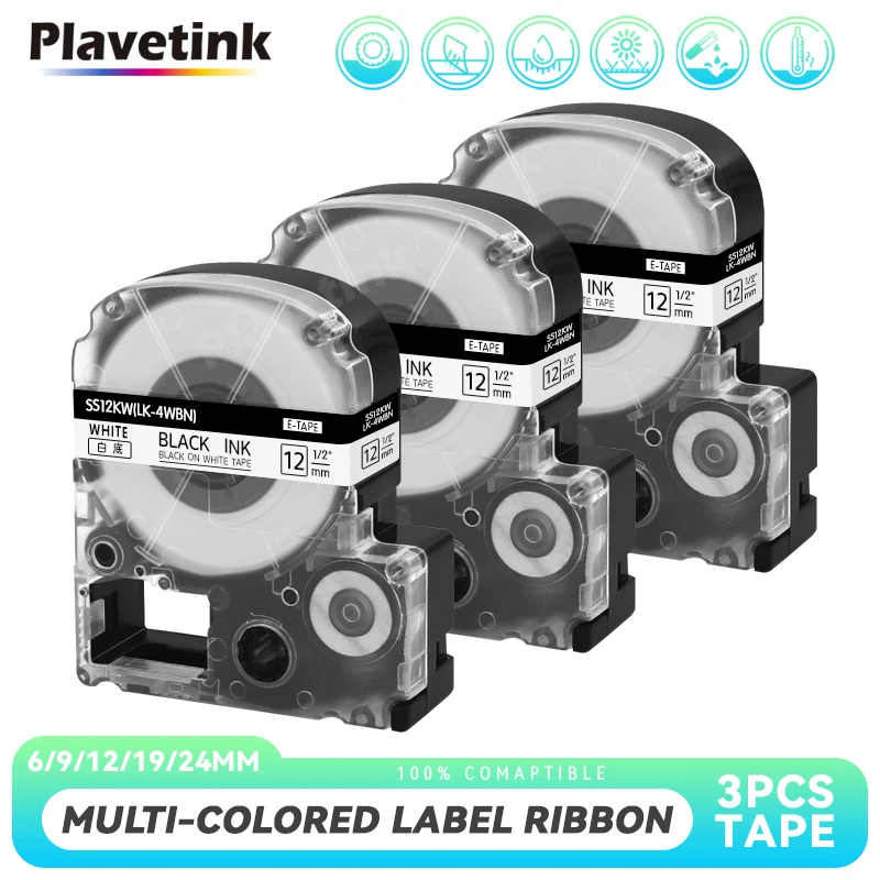 

Этикетка для Epson King Jim SC12YW SC12RW SD12BW SD12KW SC12PW, 3 шт., 12 мм, 12 кВт, 12 кВт