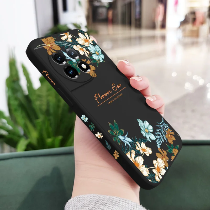 thumbnail image 1 of Funda de teléfono de ramas florecientes para Oneplus 12, 12R, 11, 11R, 10, 10R, 10T, 9R, 9RT, 9, 8T, 8, 7T Pro, 5G, funda de silicona líquida, 1 of 5