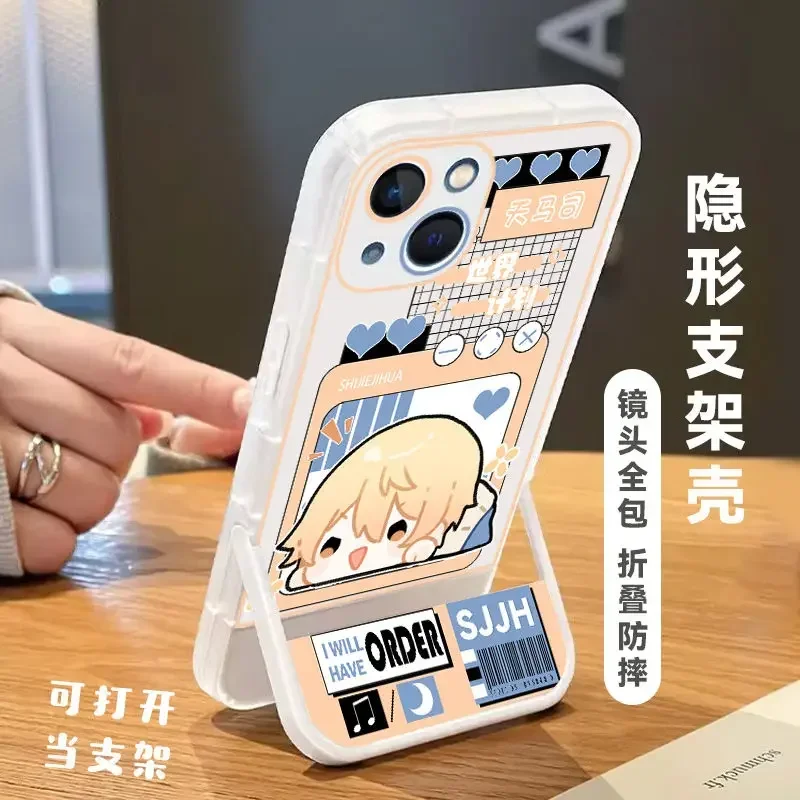 Anime-Inspired Protective Phone Case Featuring Project Sekai Characters Asahina Mafuyu & Yoisaki Kanade