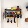 Electric Drill Tool Holder Wall Mount Power Tool Rack Organizer Wrench Tool Workshop Screwdriver Power Storage Shelf Accessories 4