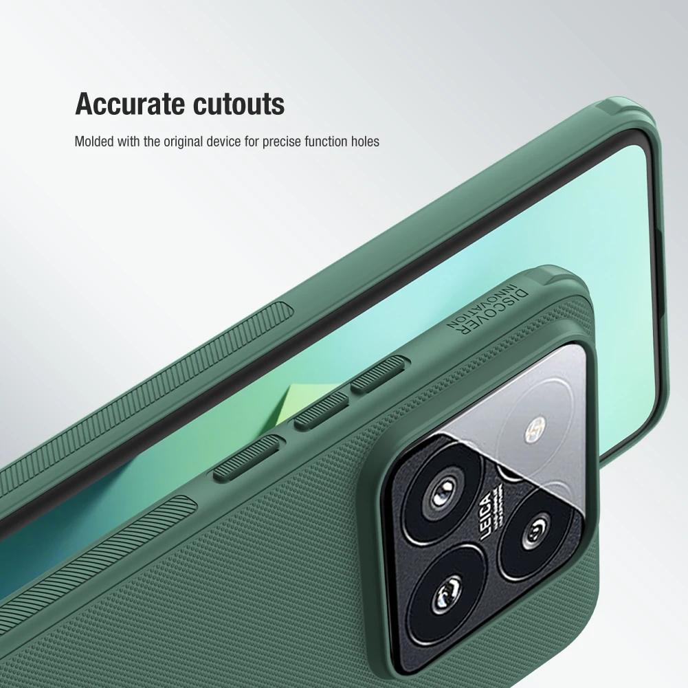 Nillkin Phone Cases For Xiaomi Mi 14 Pro / 14 5g Case 360 Pc Hard Full Frosted Back Cover Camera Protection For Mi14