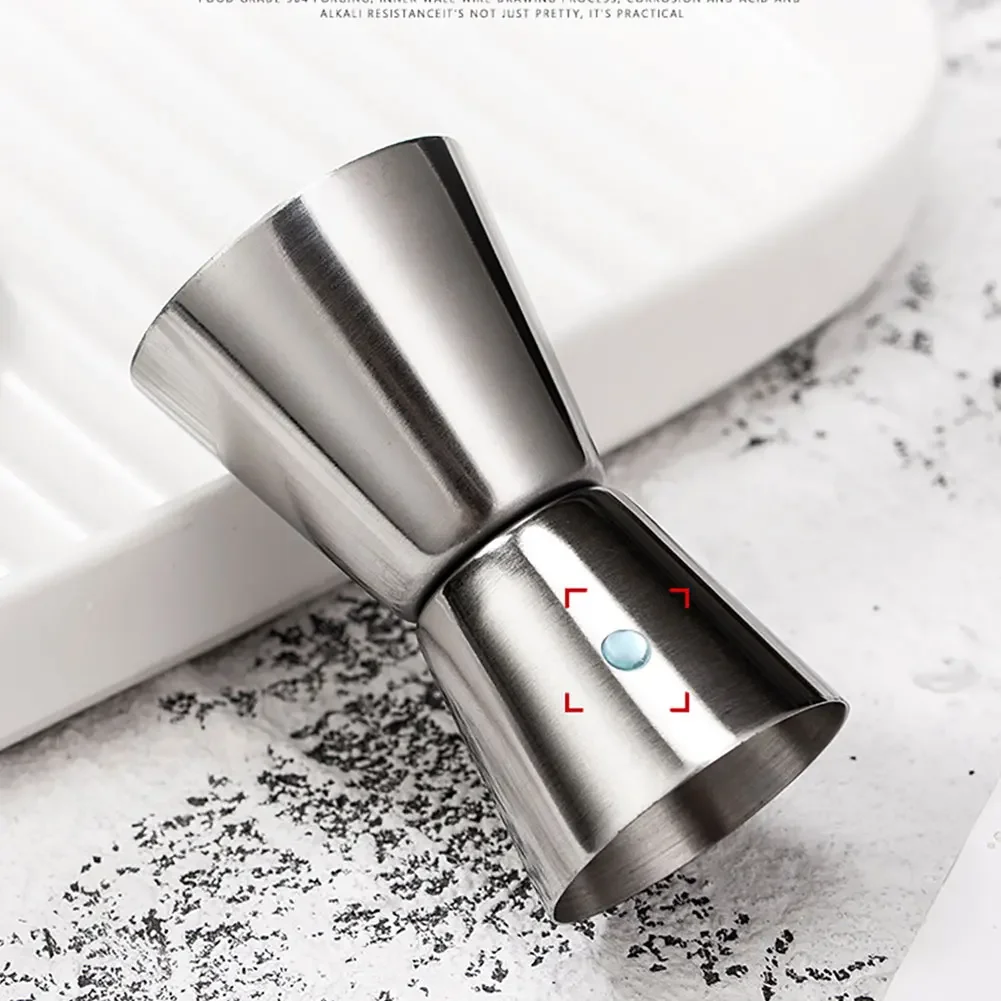 Cocktail Shaker Stainless Steel 15/30ml or 20/40ml or 25/50ml Measure Cup Dual Shot Drink Spirit Measure Jigger Kitchen Gadgets
