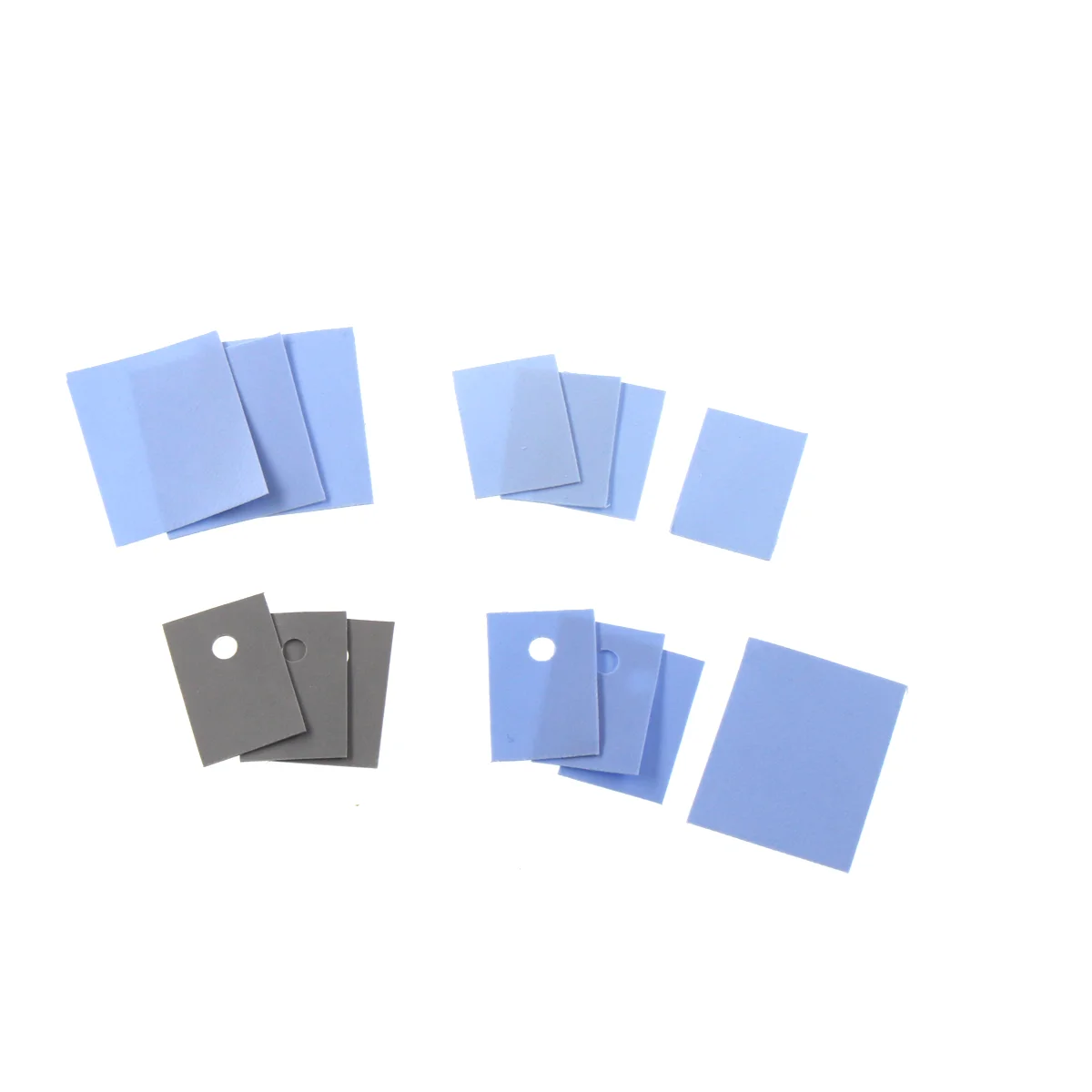 TO-220-3P1/3P 13/18/20*18/22/25*0.15mm High Voltage Resistance Pad Insulation Thermal Conductive Silicone Gel Sheet 100pcs