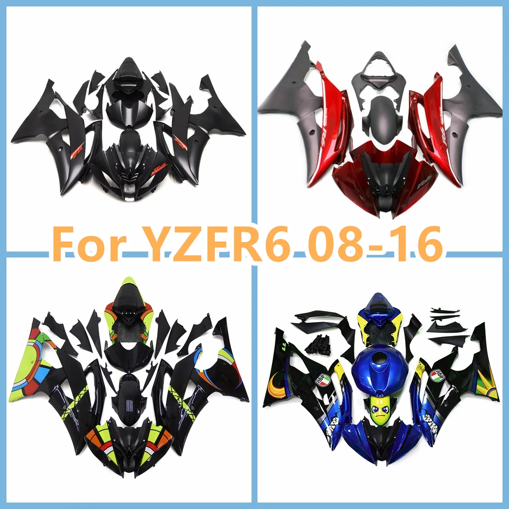 

Комплект обтекателей для мотоциклов YAMAHA 2008 2009 2010 2011 YZF R6 2012 2013 2014 1015 YZFR6 08-16, Кузов для ремонта кузова