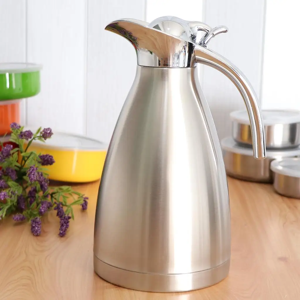 HHD 2.0 Liter Red Stainless Steel Carafe