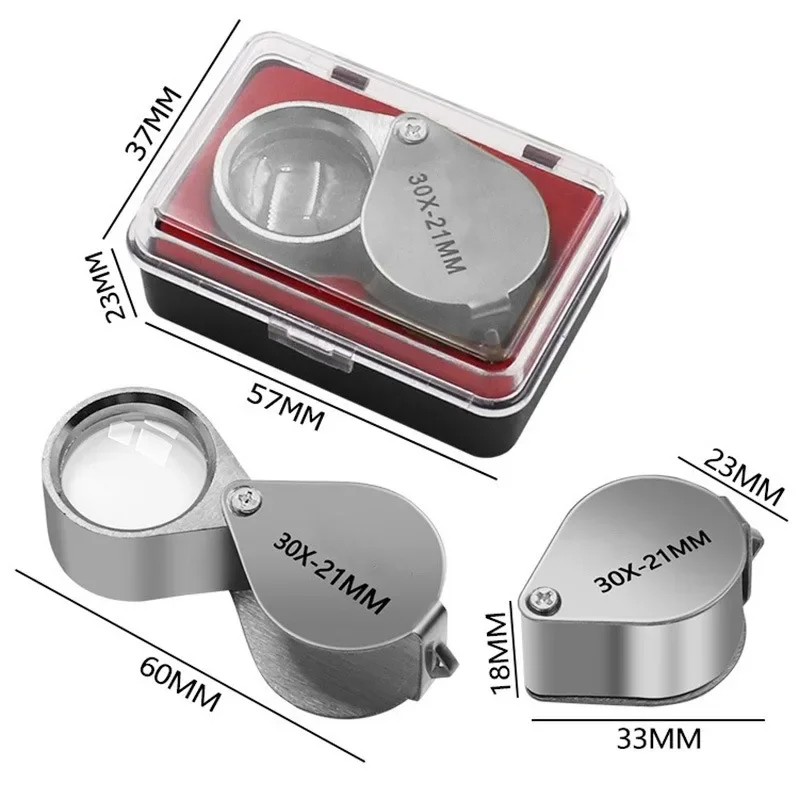 10X 17mm Metal Hand Lens