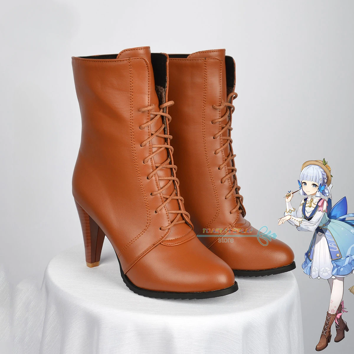

Kamisato Ayaka GenshinImpact Cosplay Shoes Game Boots Comic Kamisato Ayaka Cosplay Costume Prop Shoes for Con Halloween Party