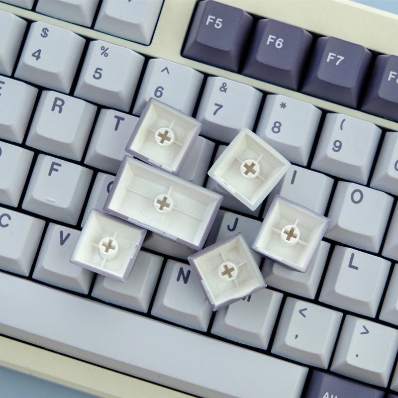 Gmk Midnight Keycaps Grupo Perfil de Cereja Pbt Sublimação de Corante 61 64 68 75 87 104 129 Chaves - Imagem 6