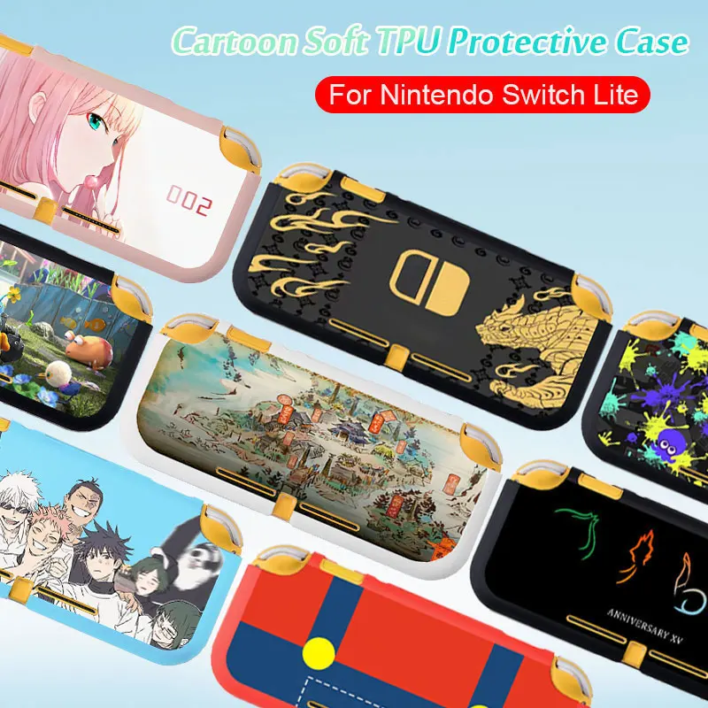 Soft TPU Silicone Case For Nintendo Switch Lite Game Console Skin