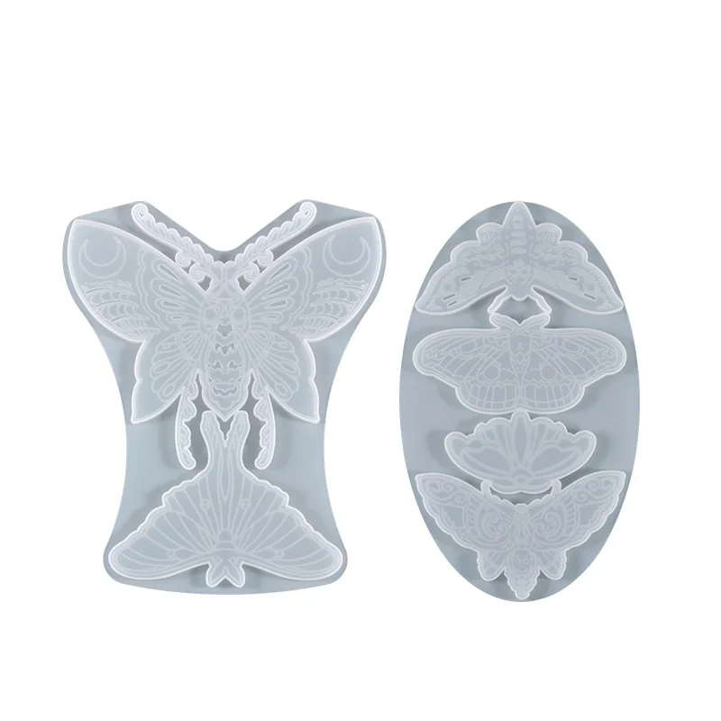 Large Moth and Butterfly Silicone Mold Big Filigree Insect Coaster Mold Large Insect Mold Resin Art Supplies DIY Home Decor