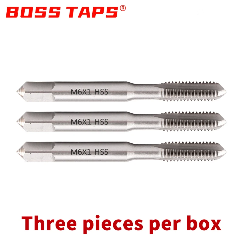 DIN352 3PCS M3 M4 M5 M6 M8-M20 Straight Fluted Screw Thread Tap Metric Plug Hand Taps Drill Bit Set