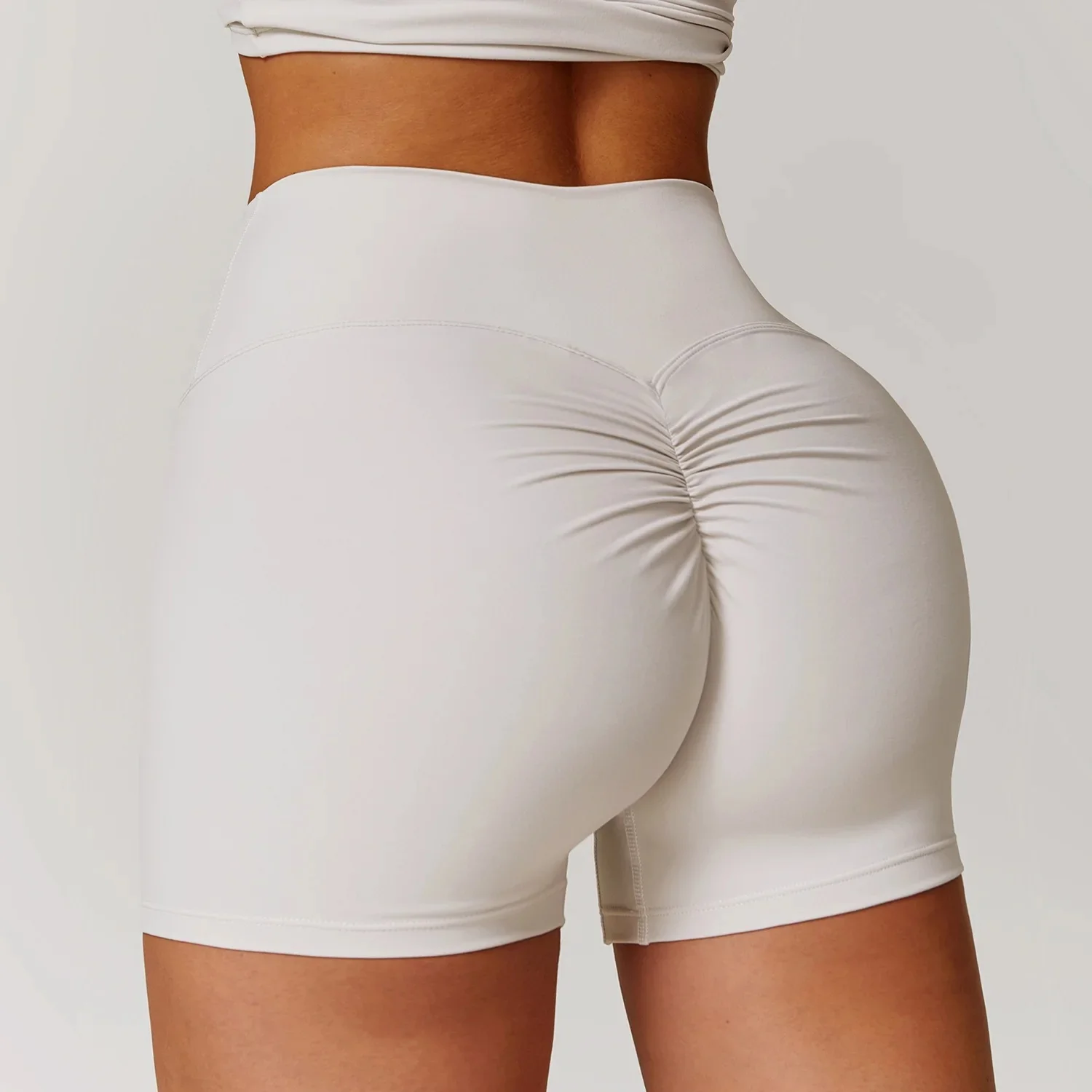 White gray shorts