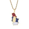 Serbia Eagle Map Flag Pendant Necklaces for Women Men Srbija Jewelry Serbian 4