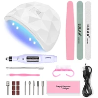 LINMANDA Manicure Set with Mini 802 Nail Lamp Kit Nail Care Accessories Set Handheld Pen Sander Polishing Block Manicure Tools 1