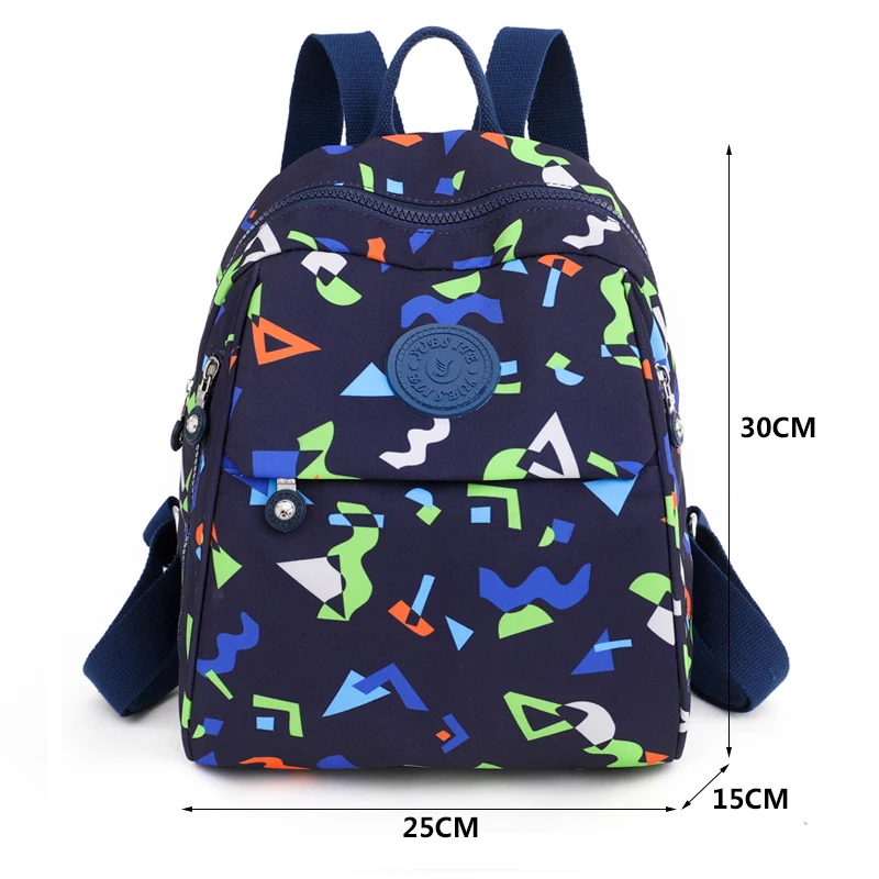 Fashion Flower Pattern Waterproof Oxford Women Backpack High Quality School Bag for Girls Large Capacity Travel Bags Bagpack