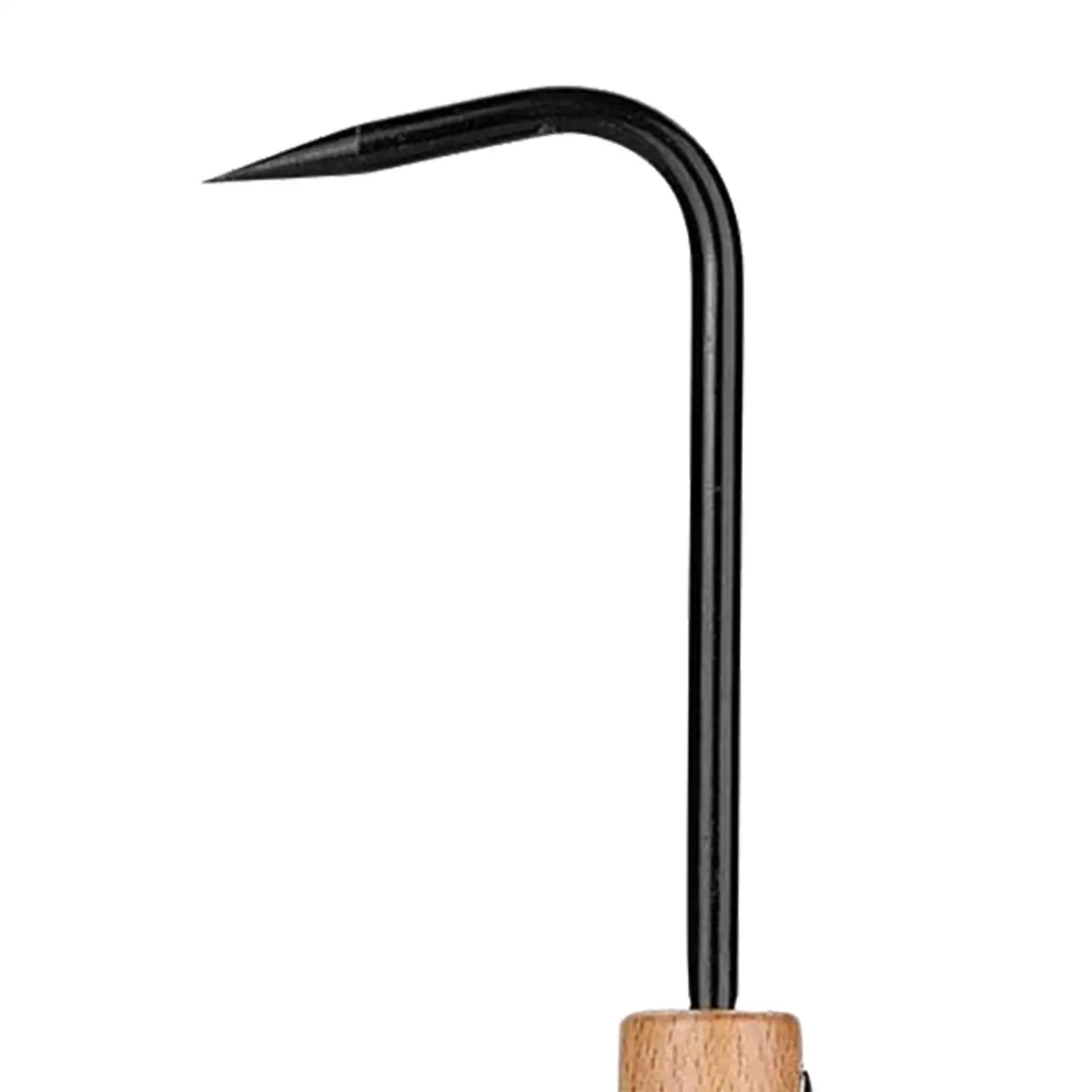 Root Hook Sturdy with Ergonomic Wooden Handle Gardening Tool Root Pick Repotting Tool Japanese Garden for Garden Bonsai Pot