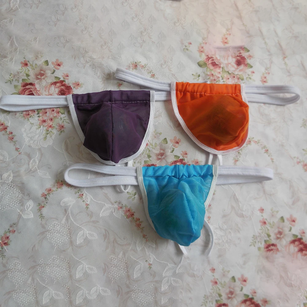 

Low Rise Men Elastic G-string Jockstrap Underwear T-back T-Panties Pouch Panties String Thong Posing Tangas Cuecas Masculinas