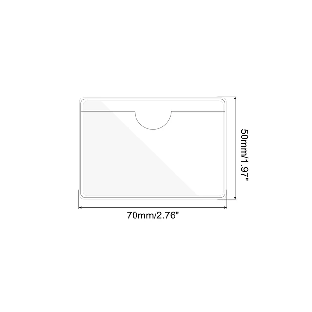 36 Pezzi Tasche Adesive Trasparenti - Porta Etichette Per Carte, Biglietti Da Visita - Foto 3