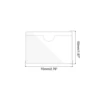 20Pcs Self-Adhesive Label Card Holder Index Card Pockets Holder Clear Plastic Card Holder Adhesive Label Holder with Top Open 3